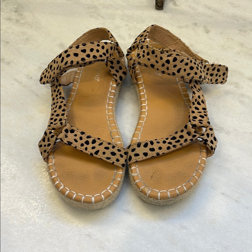 Leopard Print Women's Espadrille Sandals